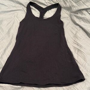lululemon athletica Black Racerback Tank Top
